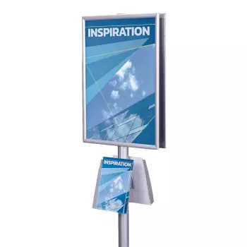 Dwustronny stojak na plakat i ulotki SPU009